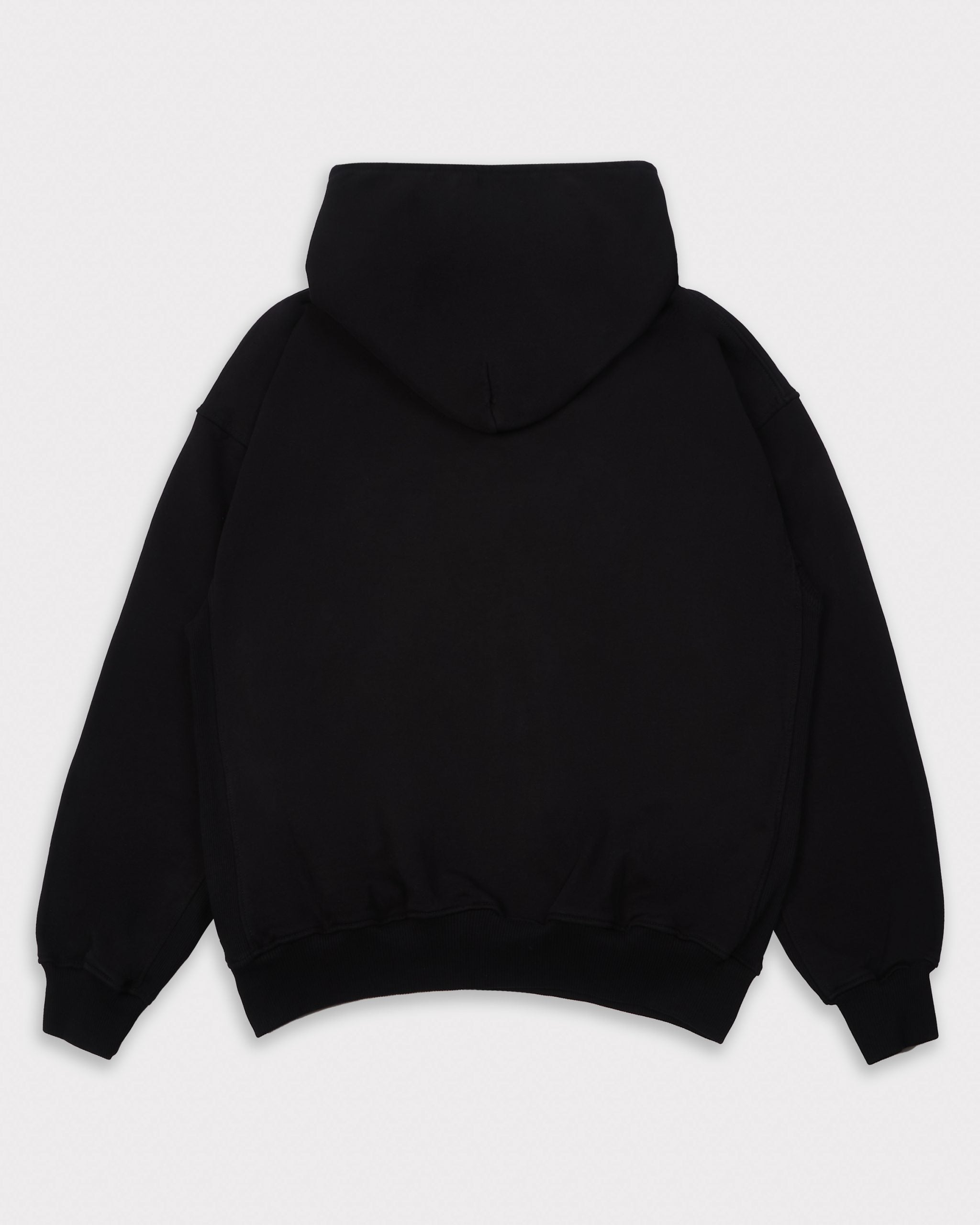 ATG APPLIQUÉ ZIPPED HOODIE BLACK image 3