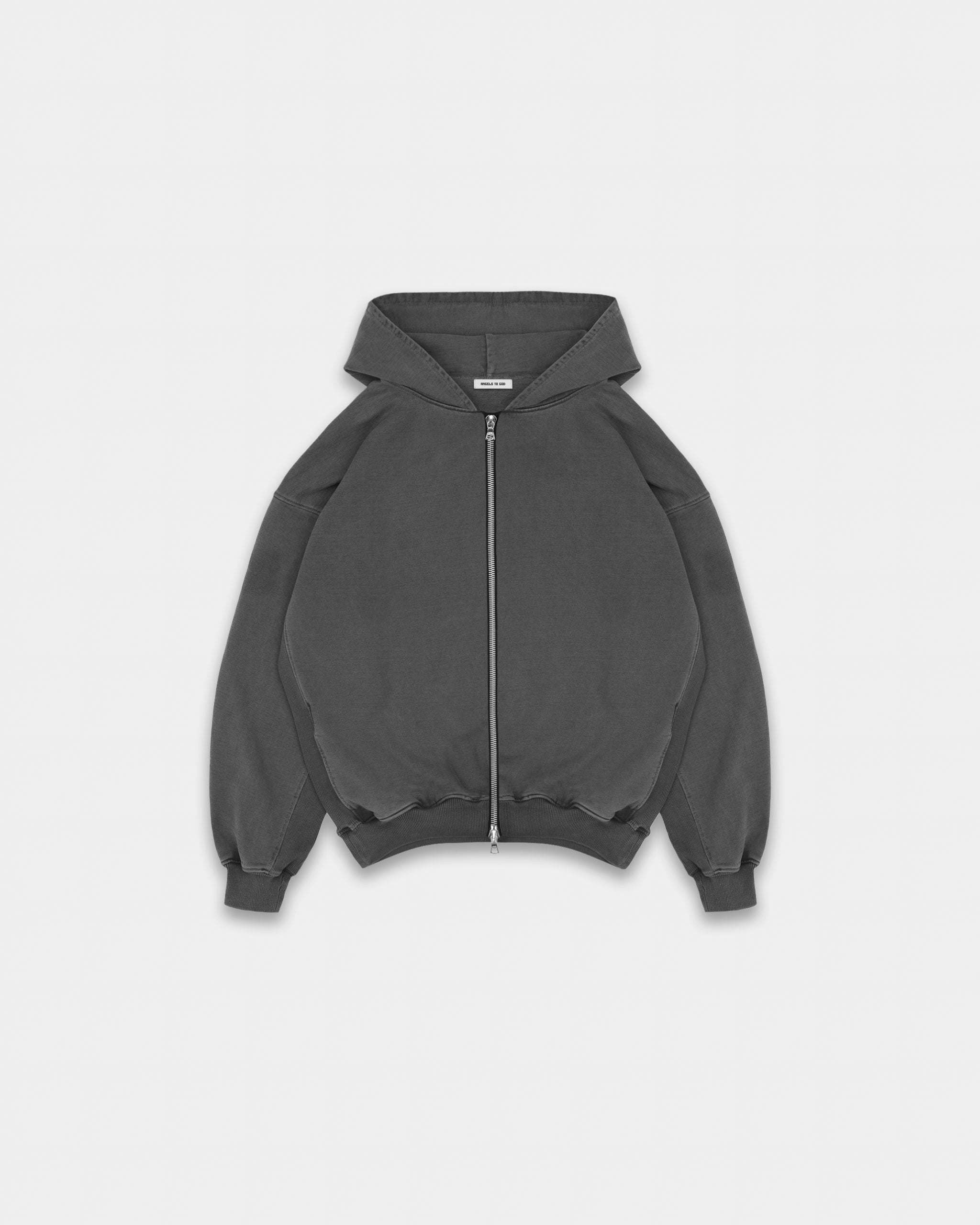 ATG TIMELESS ZIPPED HOODIE WASHED BLACK image 1