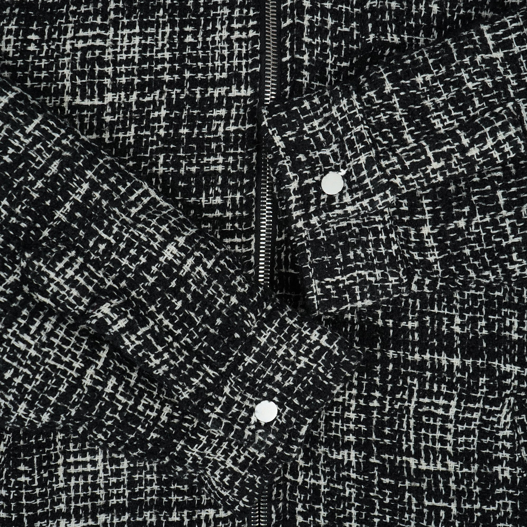 ZIP FLANNEL - BLACK image 3
