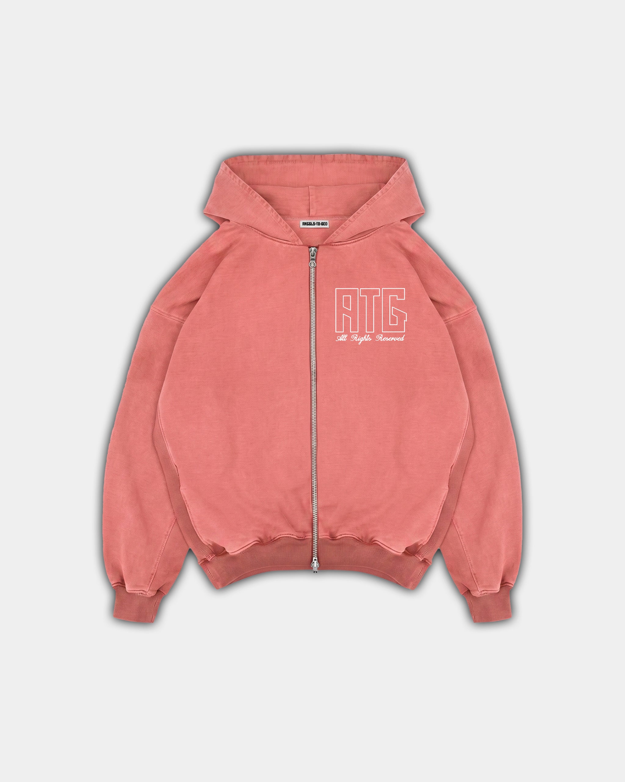 CORE ZIP UP - WASHED PEACH