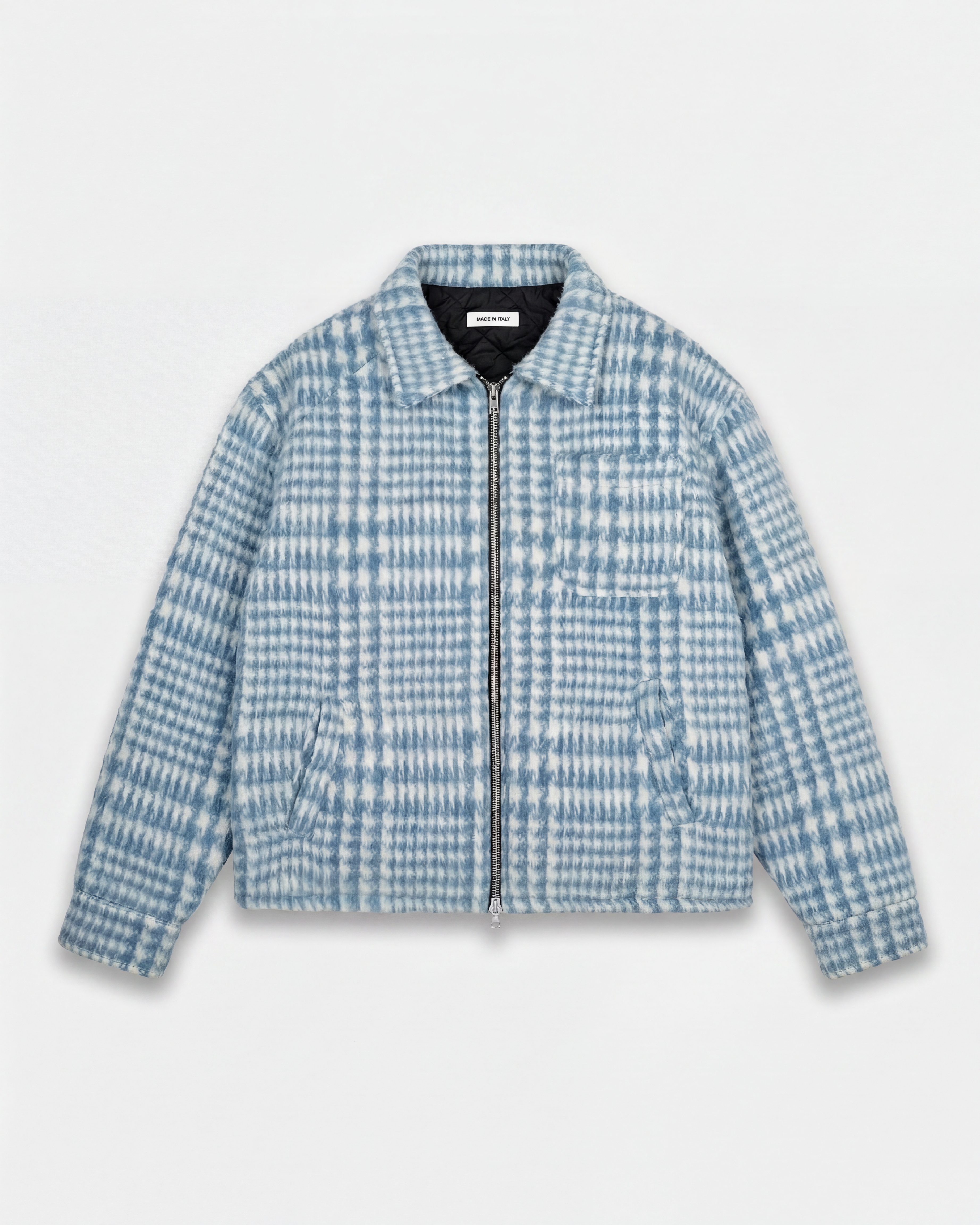 ZIP FLANNEL - BLUE-1