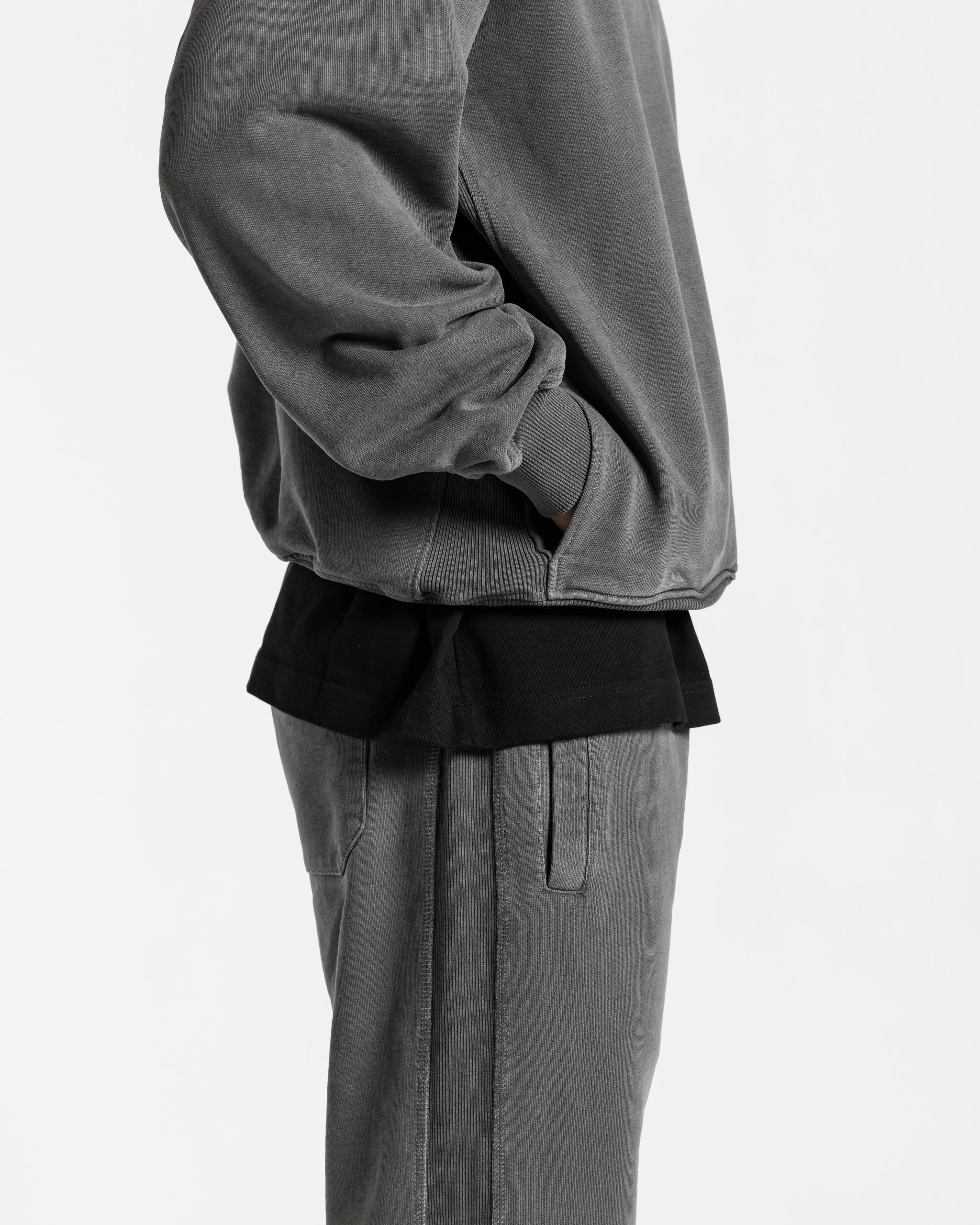 ATG TIMELESS ZIPPED HOODIE WASHED BLACK image 2