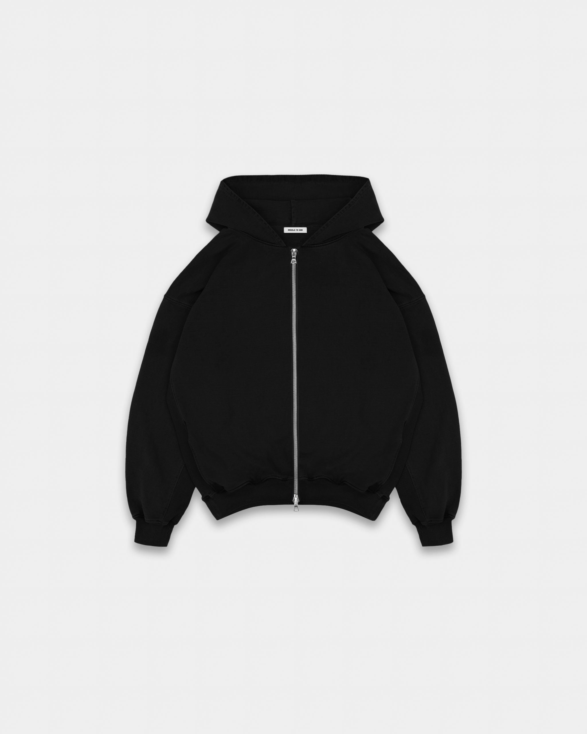 ATG TIMELESS ZIPPED HOODIE BLACK image 1
